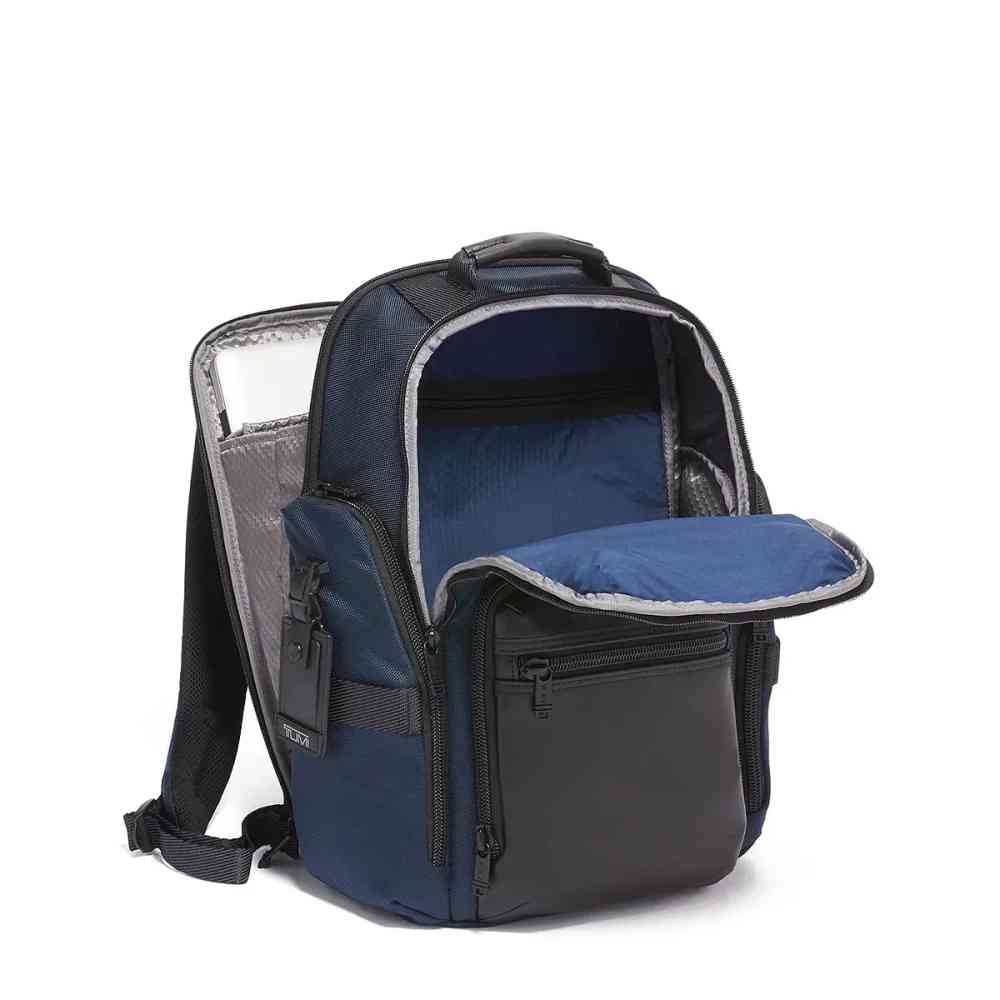 Tumi Sheppard Deluxe Brief Pack Backpacks Navy Blue Bag-thumb-4