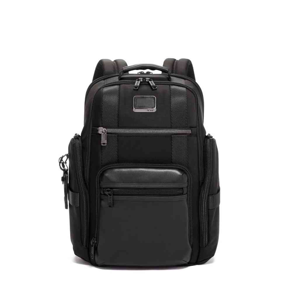 Black Tumi Sheppard Deluxe Brief Pack Backpacks Navy Blue Bag