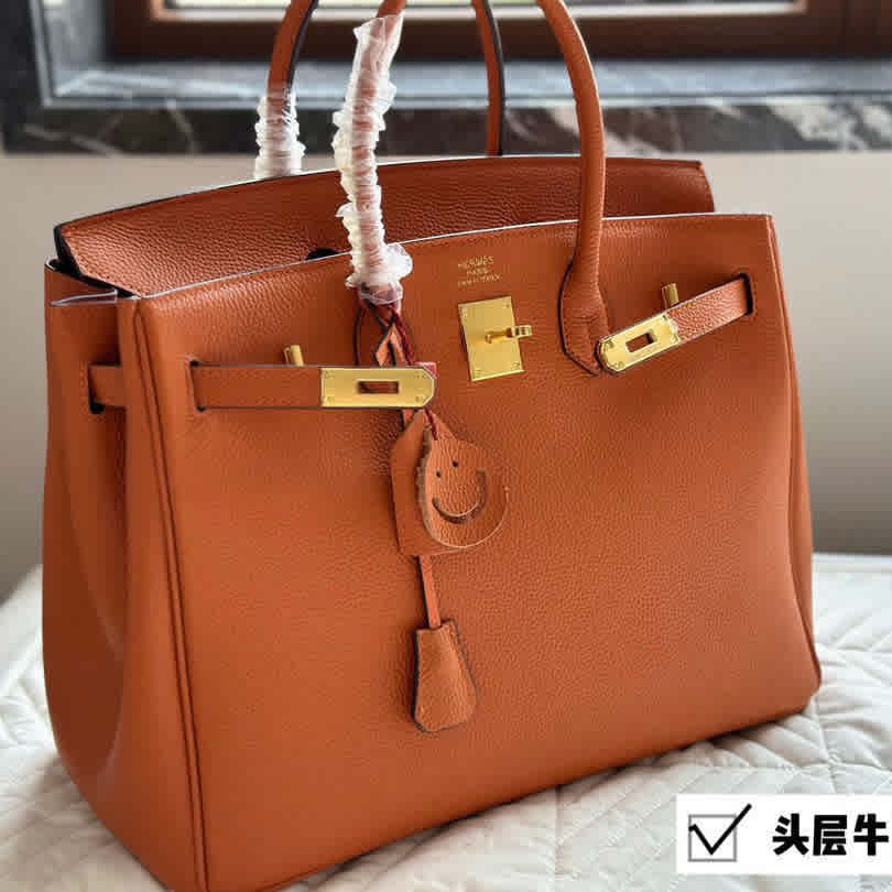 Brown Hermes Dark Grey Premium Quality Tote Bag