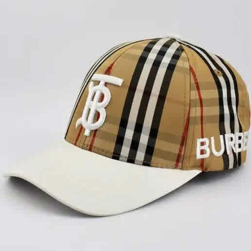 Burberry TB Embroidered White Premium Cap-thumb-0