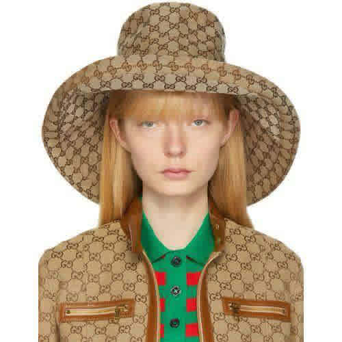 Gucci Canvas Brown Premium Bucket Hat-2