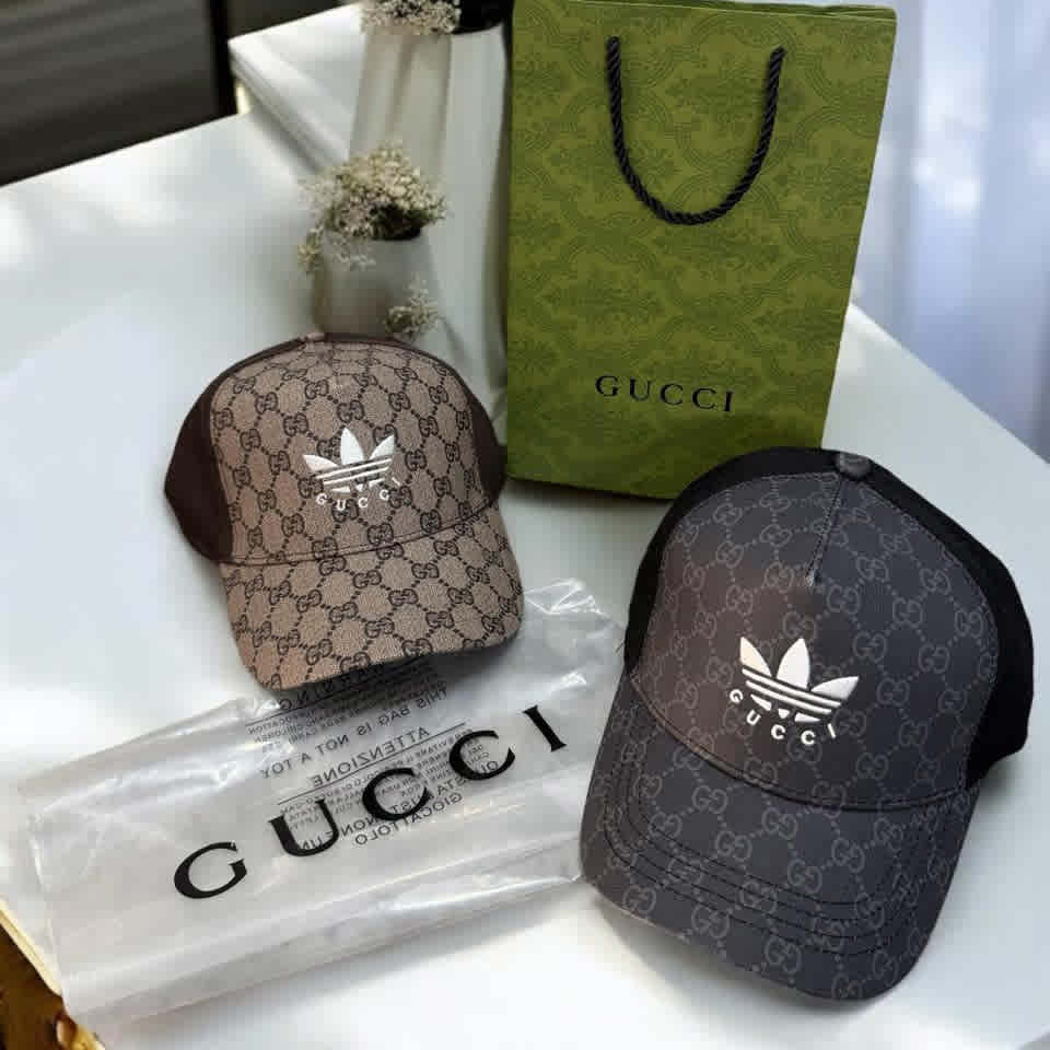Gucci x Adidas Grey Premium Cap-3