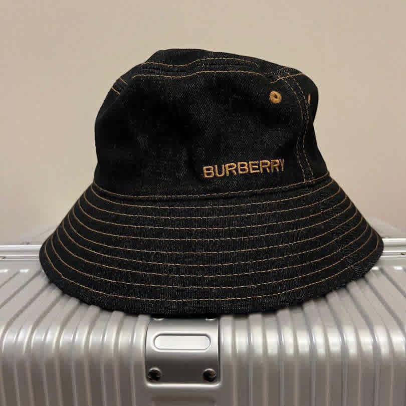 Burberry Embroidered Black Premium Cap-2