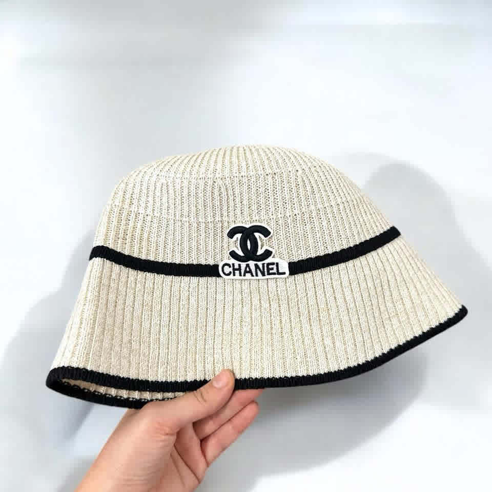 White Chanel Beige Premium Cap