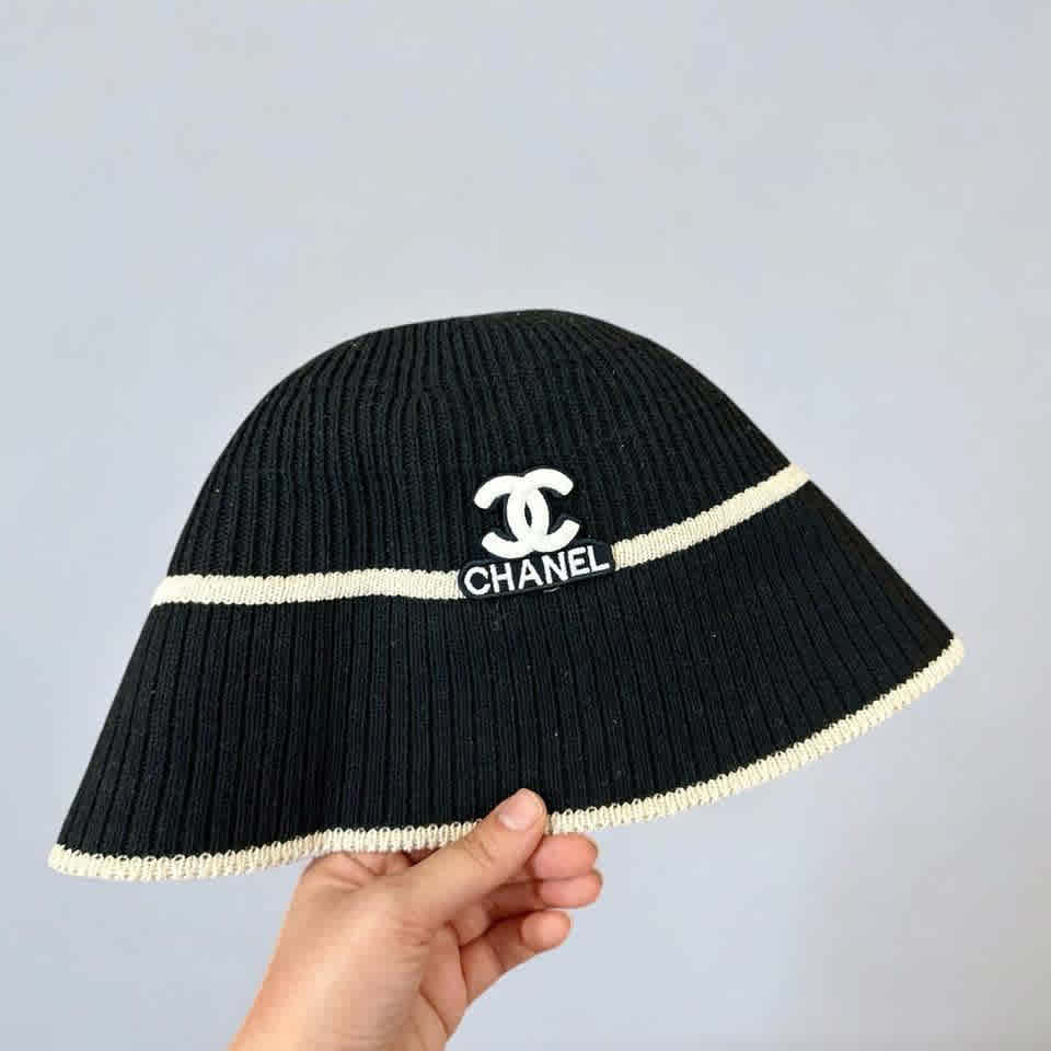 Black Chanel Beige Premium Cap
