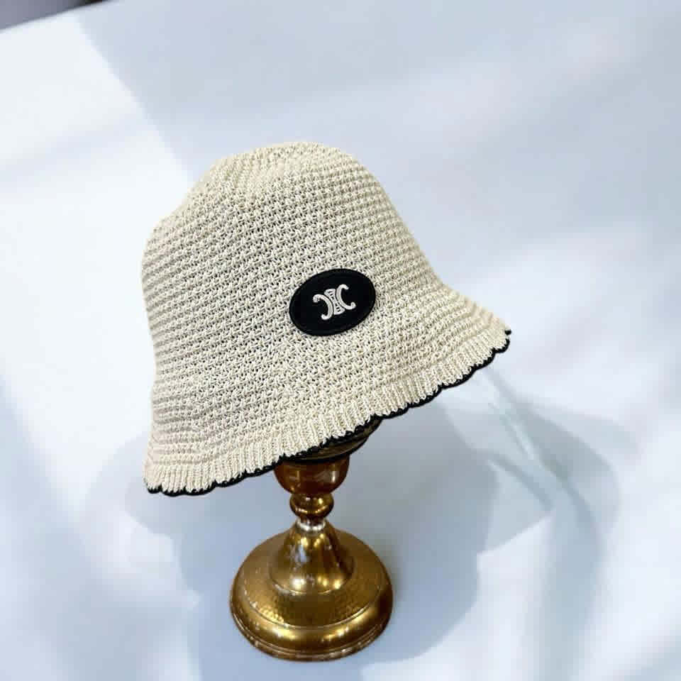 Celine White Premium Cap-thumb-1