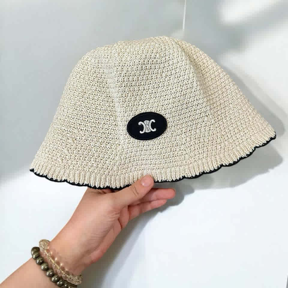 White Celine Black Premium Cap
