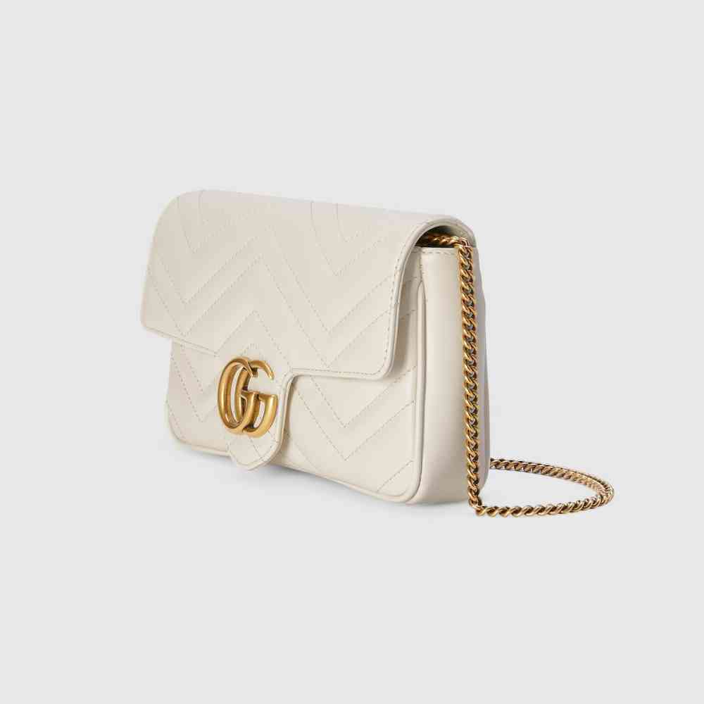 Gucci GG Marmont White small Sling Bag-thumb-3