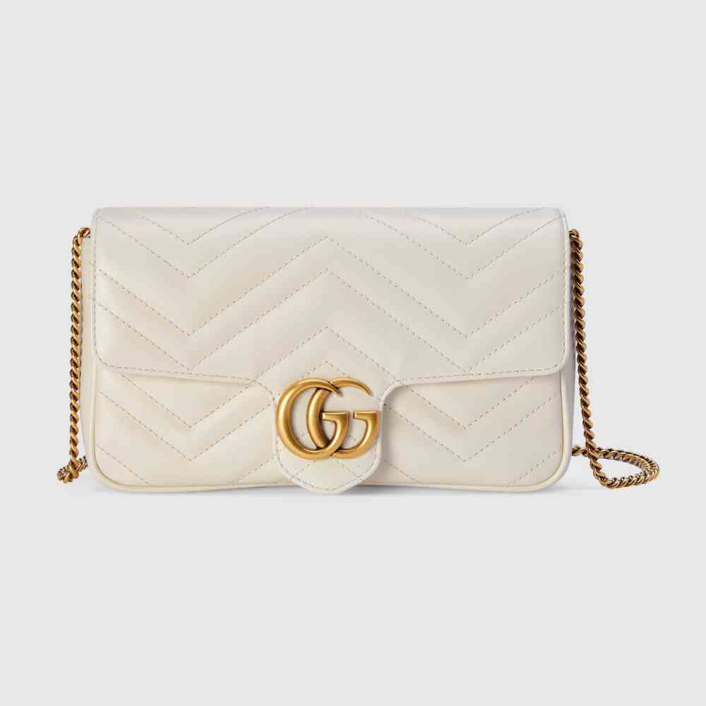 Gucci GG Marmont White small Sling Bag-thumb-1