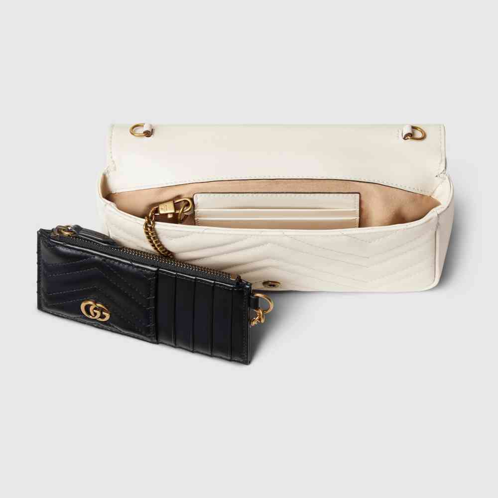 Gucci GG Marmont White small Sling Bag-thumb-5