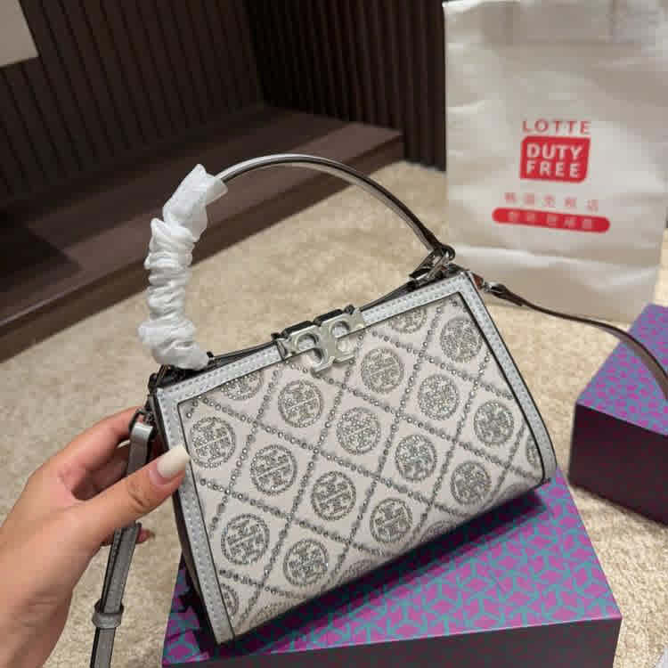 Tory Burch Mini Miller White Handbag-thumb-0