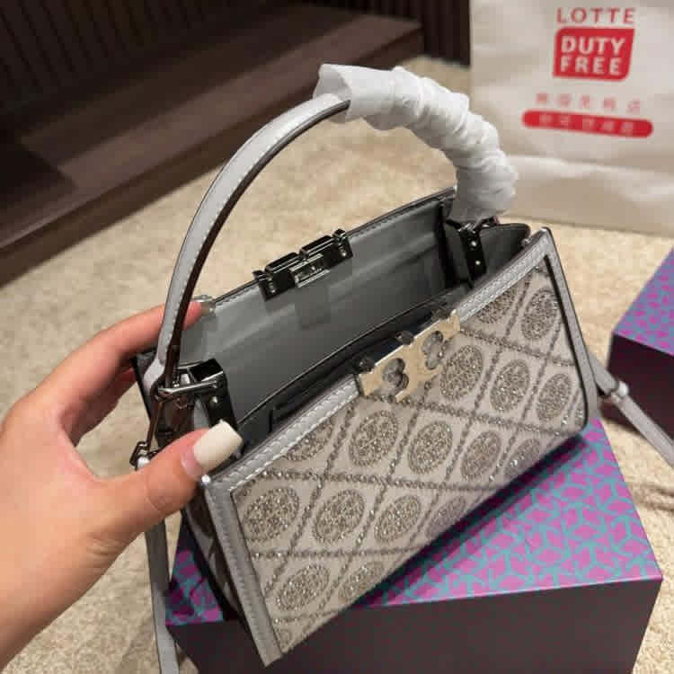 Tory Burch Mini Miller White Handbag-thumb-1
