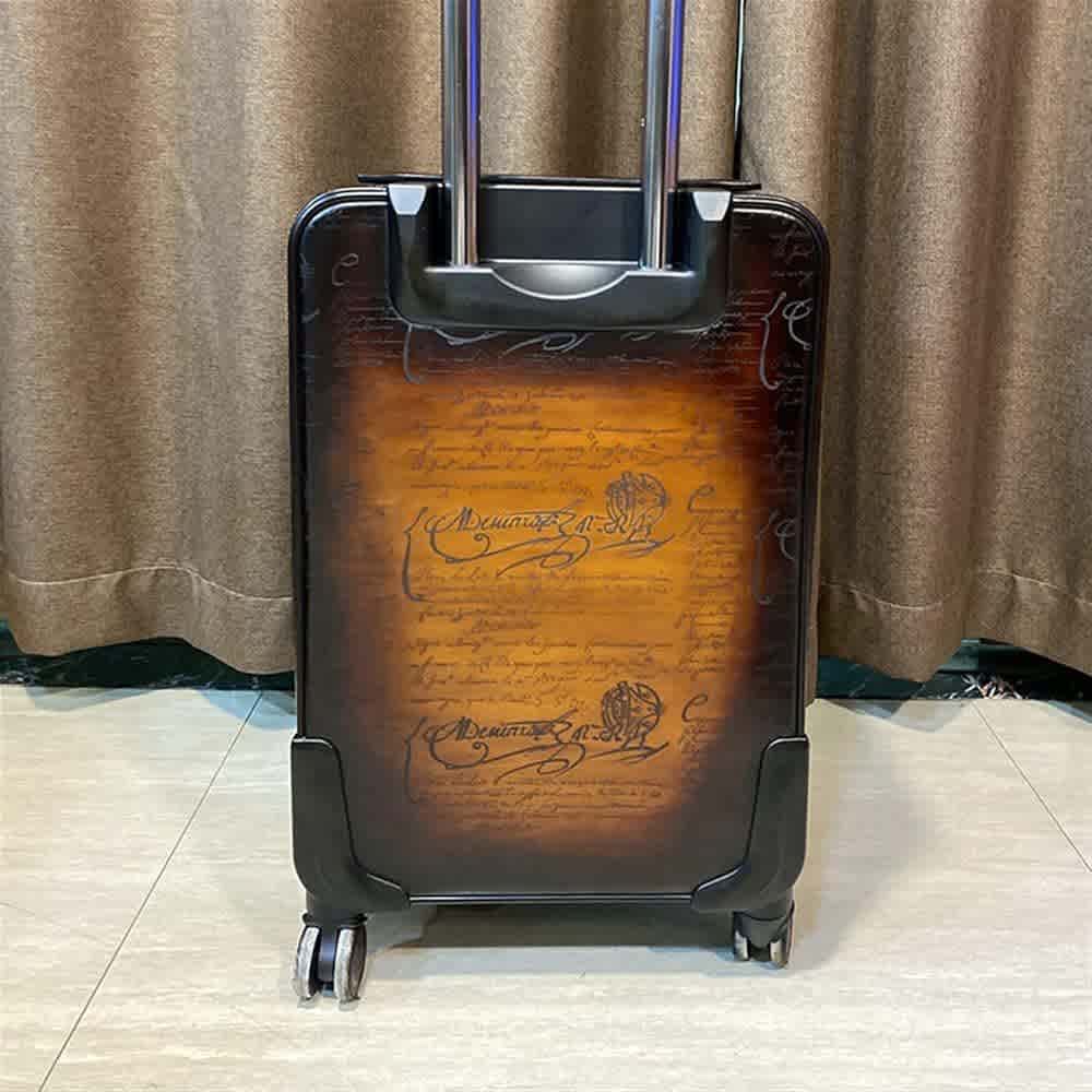 Formula 1005 Toile Marbeuf Rolling Berluti Brown Suitcase-thumb-2