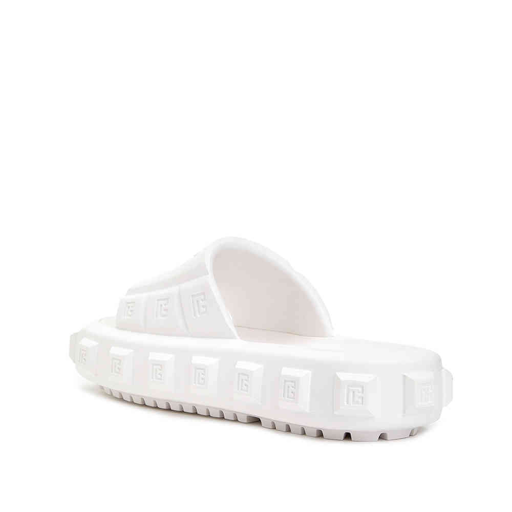Balmain White Premium Quality Men's Flip-flops-3