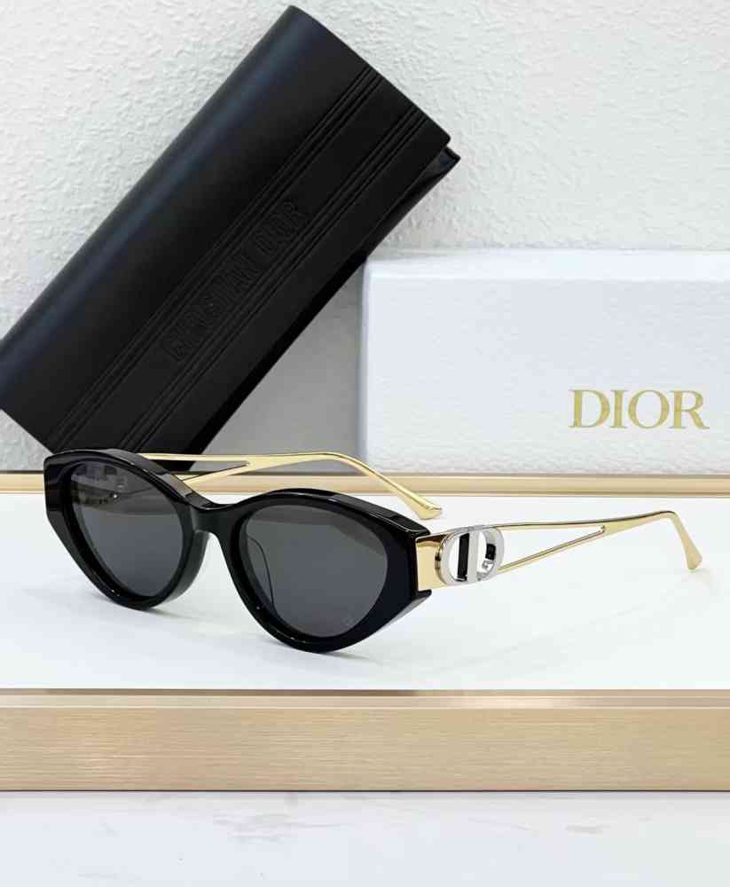 Black Dior Blue Luxury Sunglasses