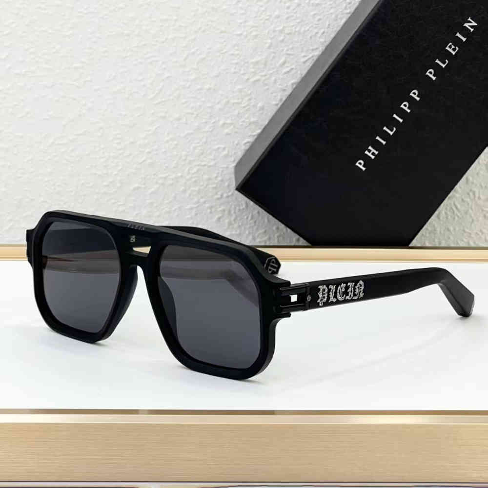 Black Philipp Plein Grey Luxury Sunglasses