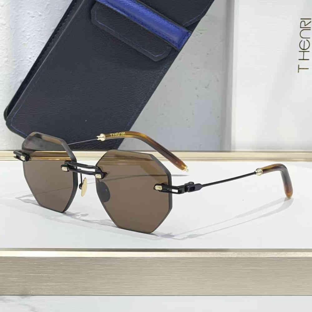 Brown T Henri Blue Luxury Sunglasses