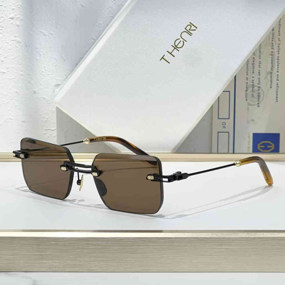 Brown T Henri Blue Luxury Sunglasses