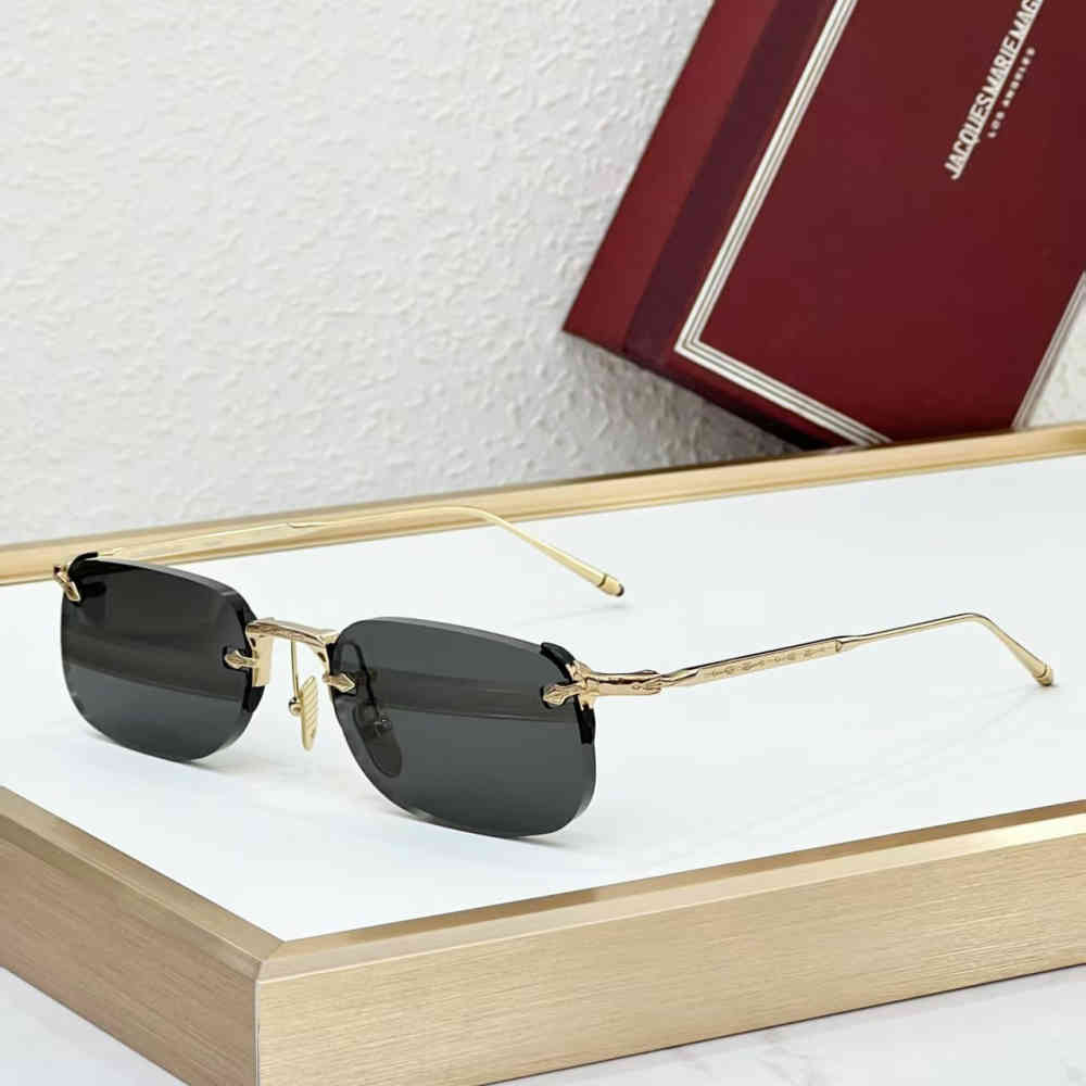 Black Jacques Marie Mage  Sky blue Luxury Sunglasses