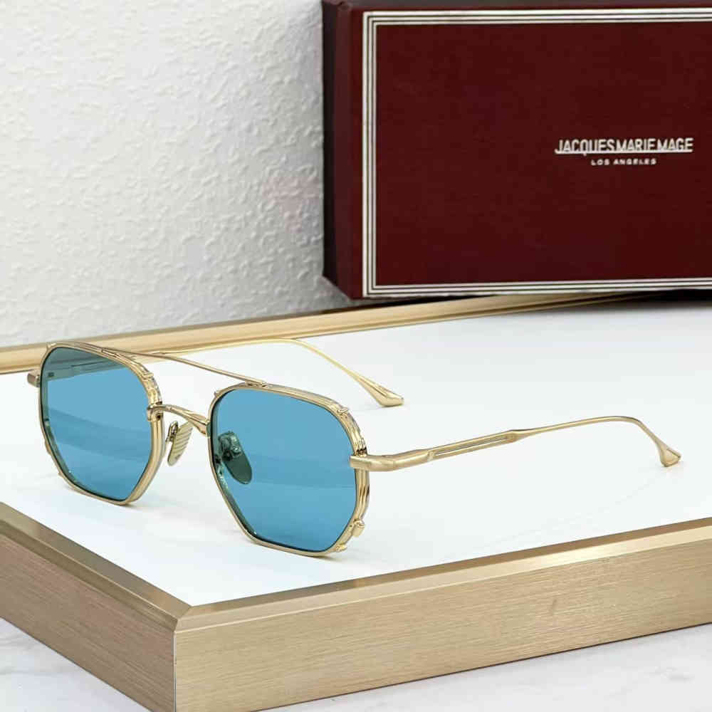 Blue Jacques Marie Mage Black Luxury Sunglasses