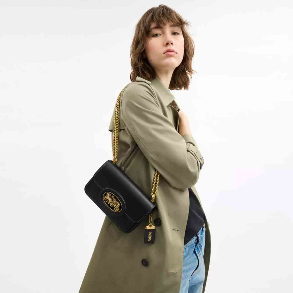 Coach Tabby Chain Clutch Black Sling Bag-thumb-6