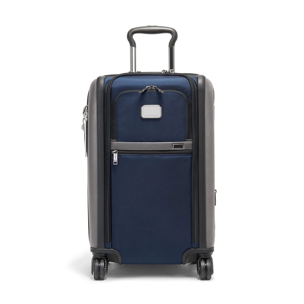 Navy Tumi Black International Dual Access 4 Wheeled Carry On
