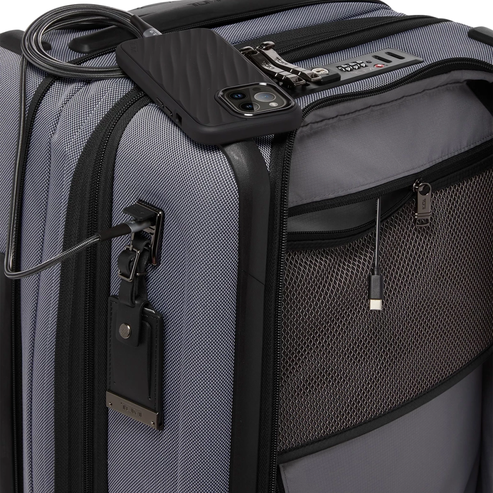 Tumi Grey International Dual Access 4 Wheeled Carry On-5