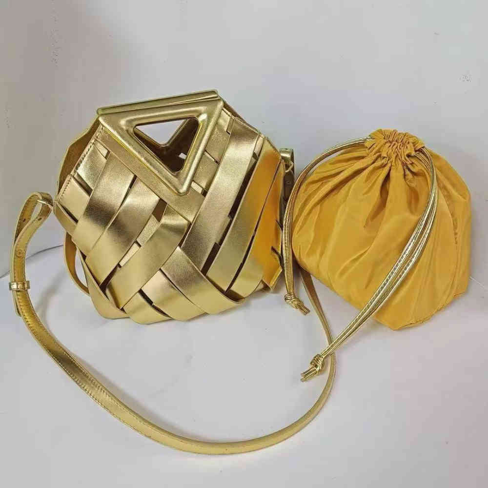 Bottega Veneta Golden Sling Bag-thumb-0