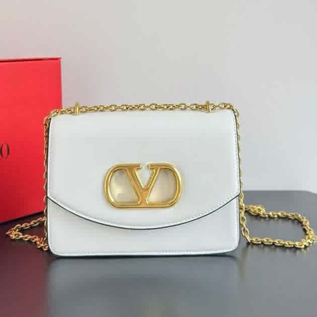White Valentino Garavani Wine Crossbody Bag