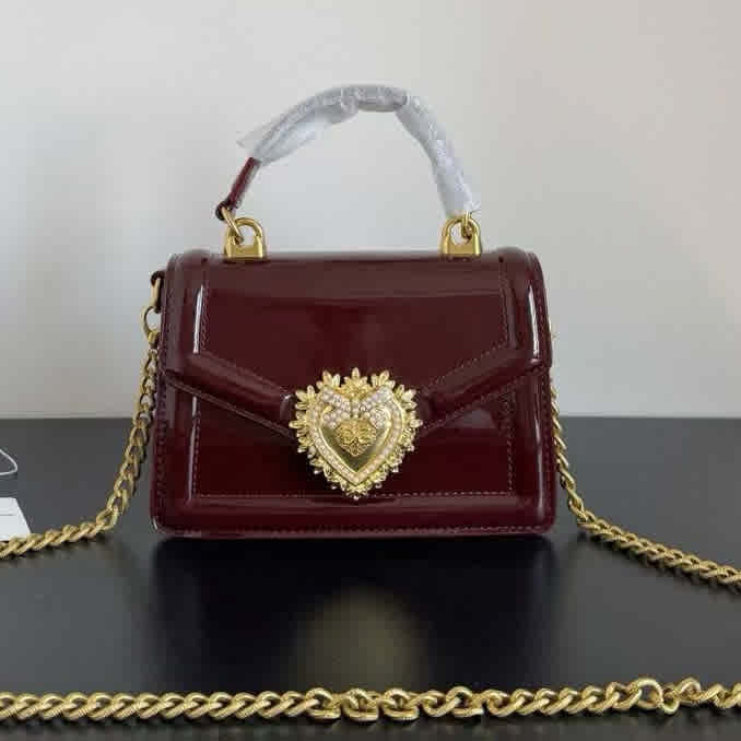 Wine Dolce & Gabbana Nappa leather DG Girls White shoulder bag