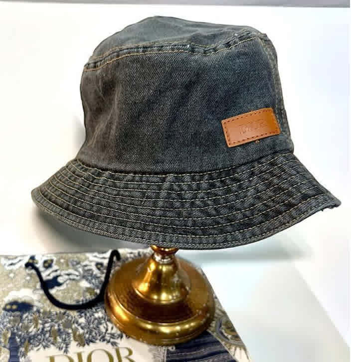 Dior Black Premium Bucket Hat-thumb-2