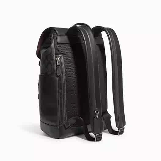 Disney X Coach Track Backpack In Signature Canvas With Patches-1