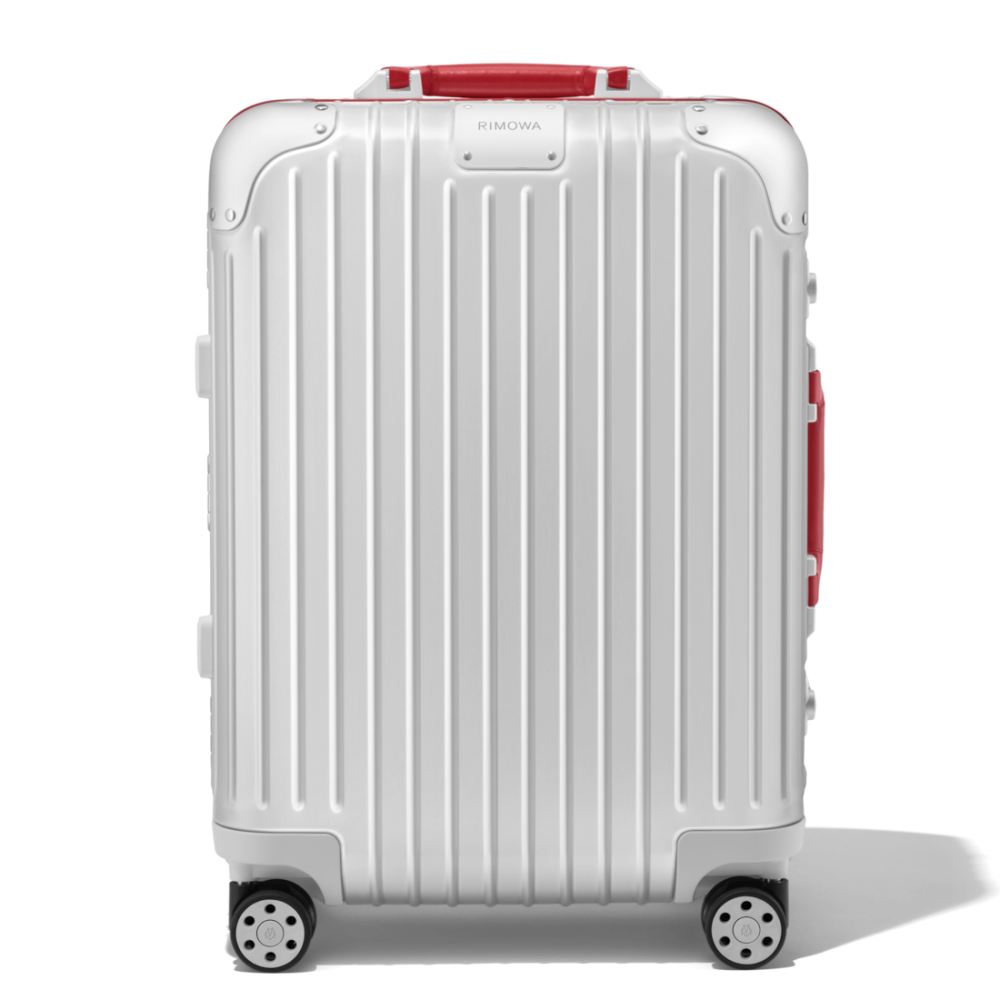Red Rimowa Green Premium Cabin Twist Trolley Bag