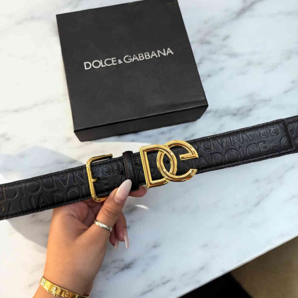 Dolce & Gabbana Black Premium Quality Belt-1