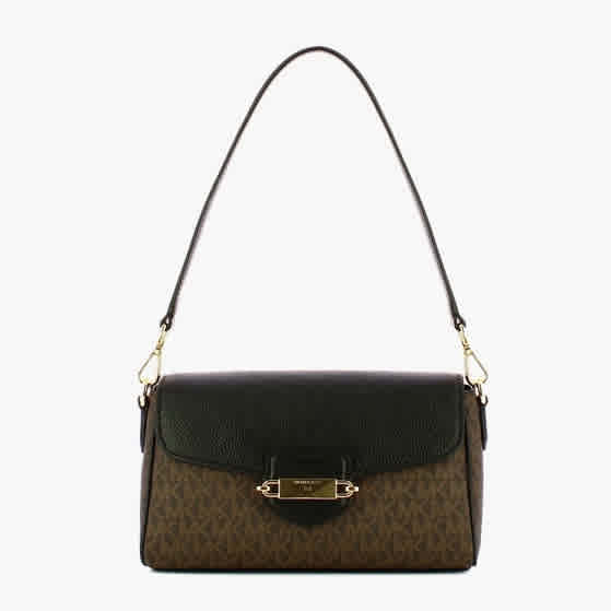 Black Michael Kors Fleur White Crossbody Bag