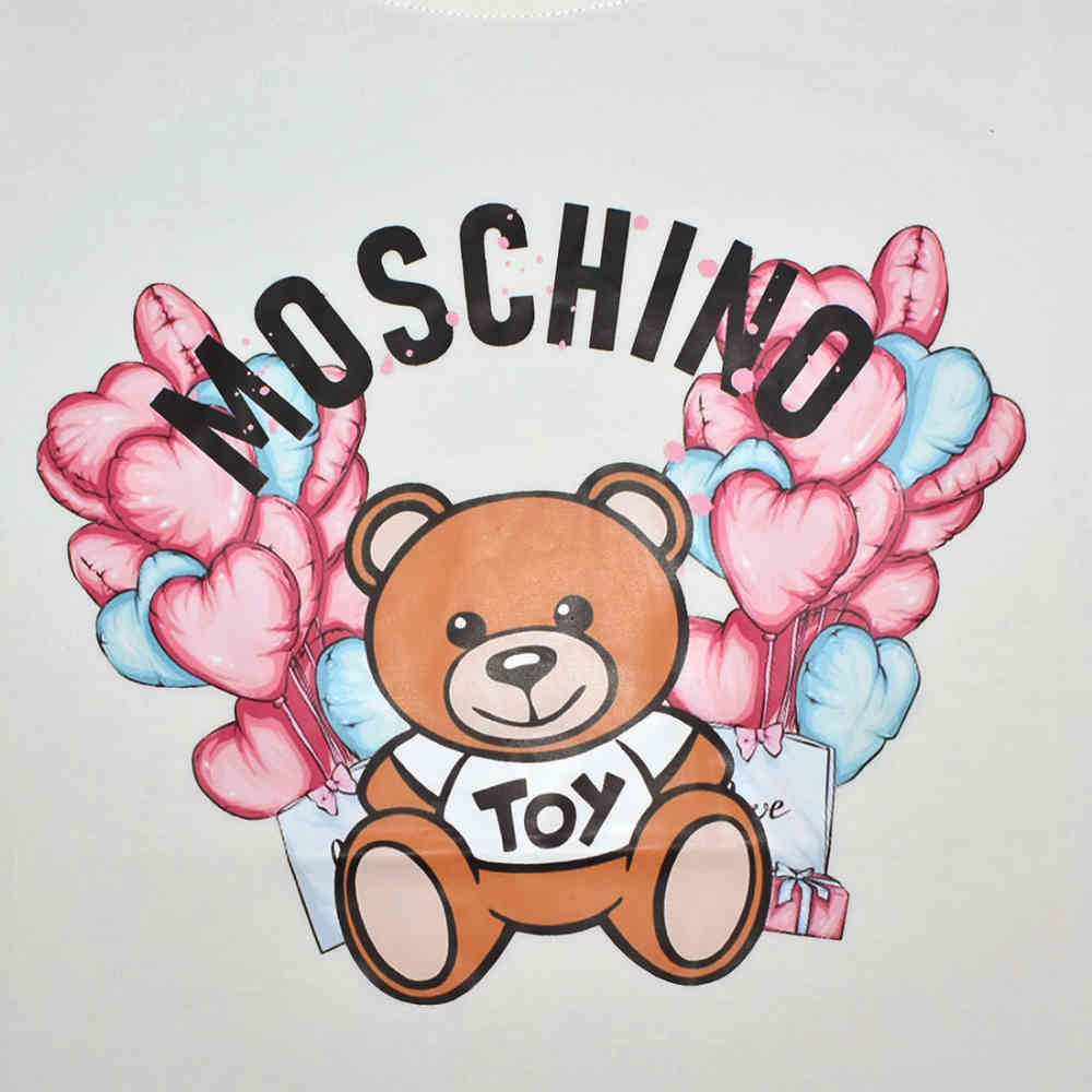 Moschino White Premium Quality Women T-shirt-2