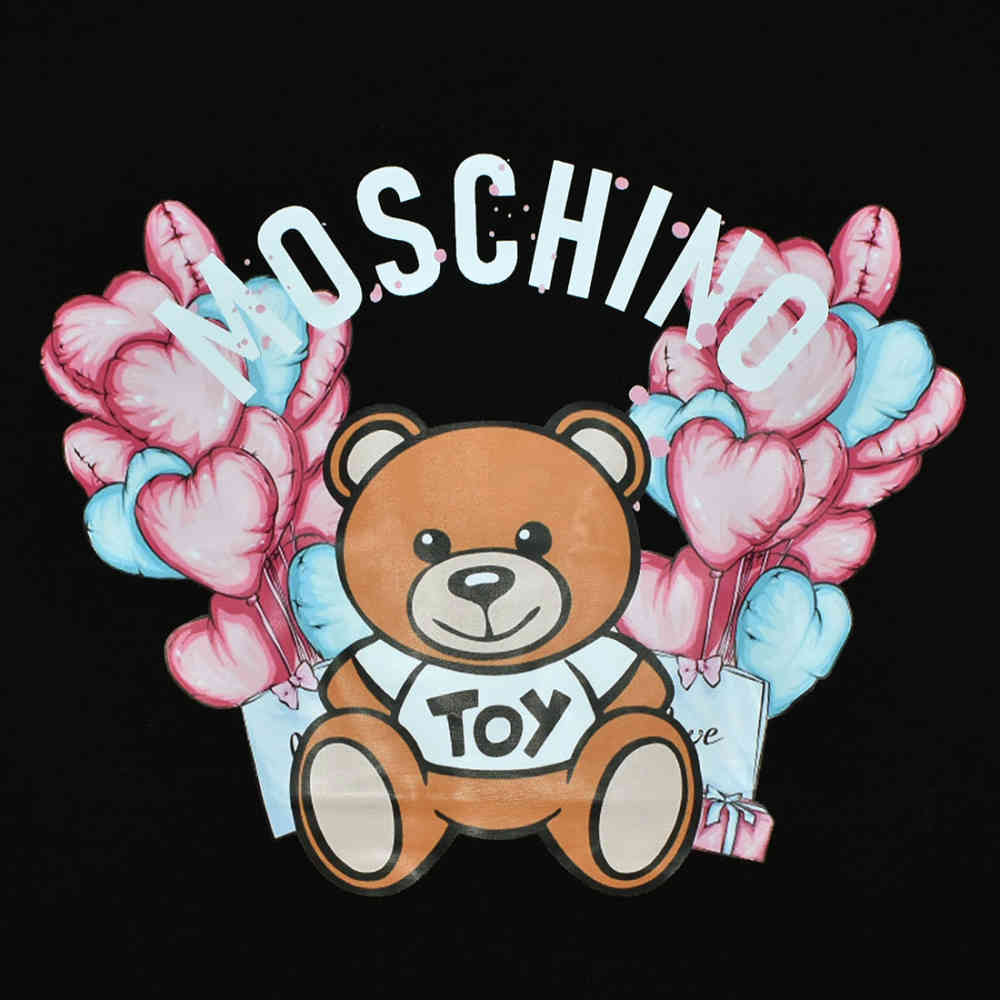 Moschino Black Premium Quality Women T-shirt-thumb-2