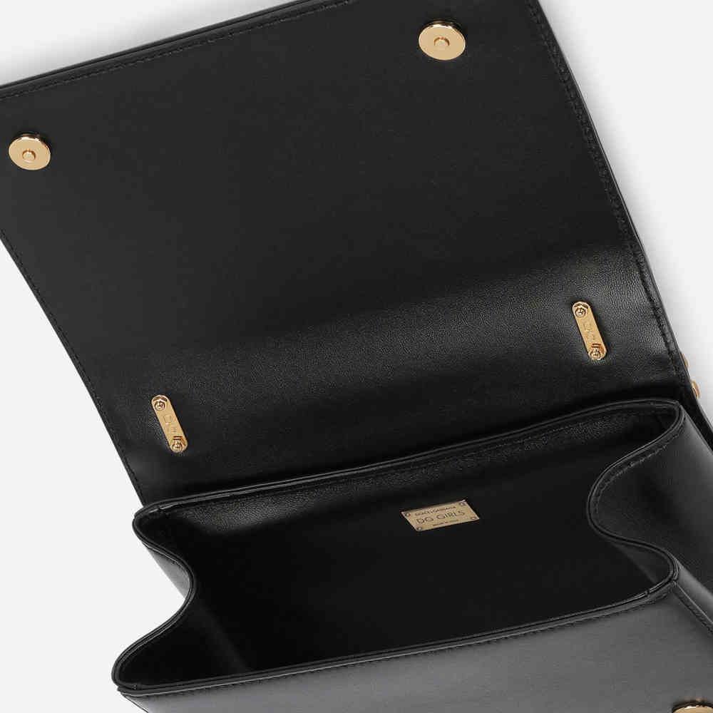 Dolce & Gabbana Nappa leather DG Girls Black Sling Bag-thumb-3