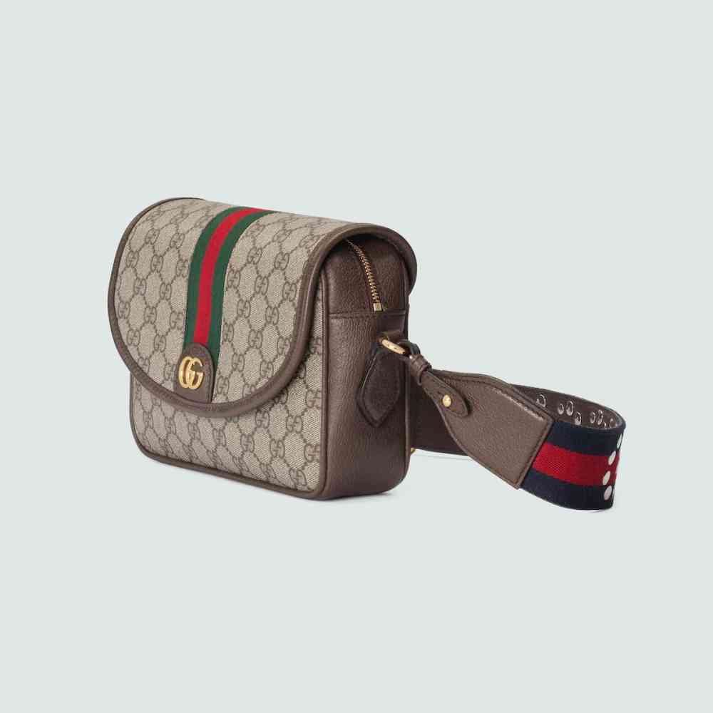 Gucci Ophidia Broad Studded Belt Crossbody Bag-thumb-1
