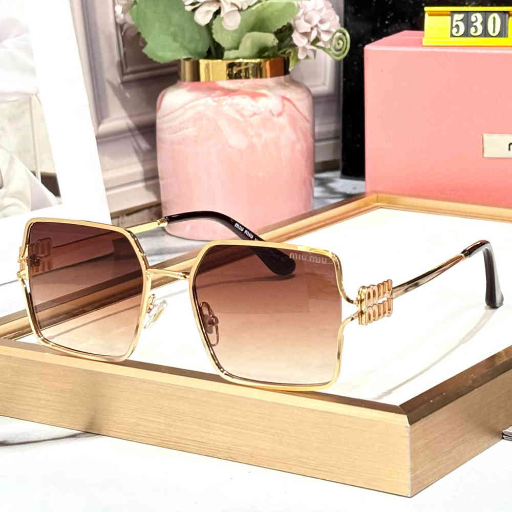 Brown Miu Miu Blue Premium Women's Sunglasses