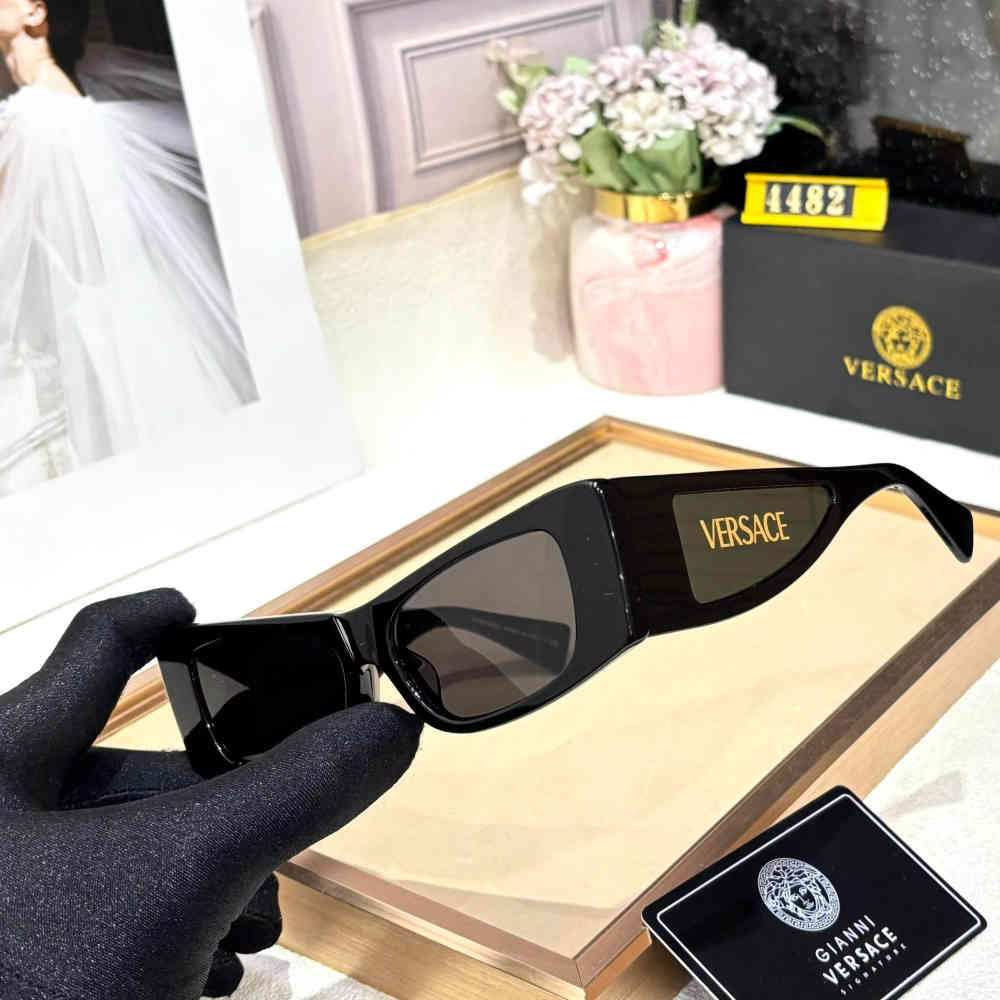Versace Black & Golden Premium Women's Sunglasses-1
