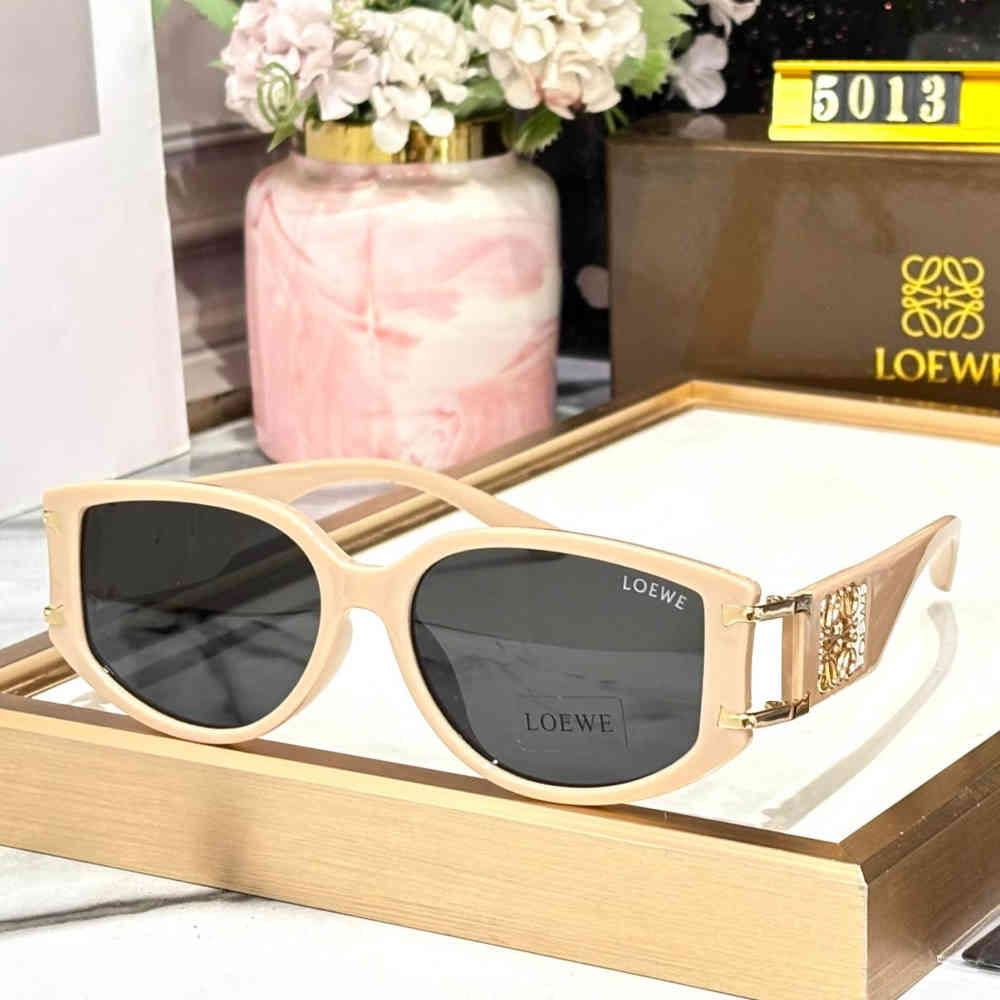 Beige Loewe Blue Premium Women's Sunglasses