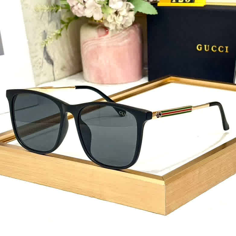 Black Gucci Brown Luxury Sunglasses