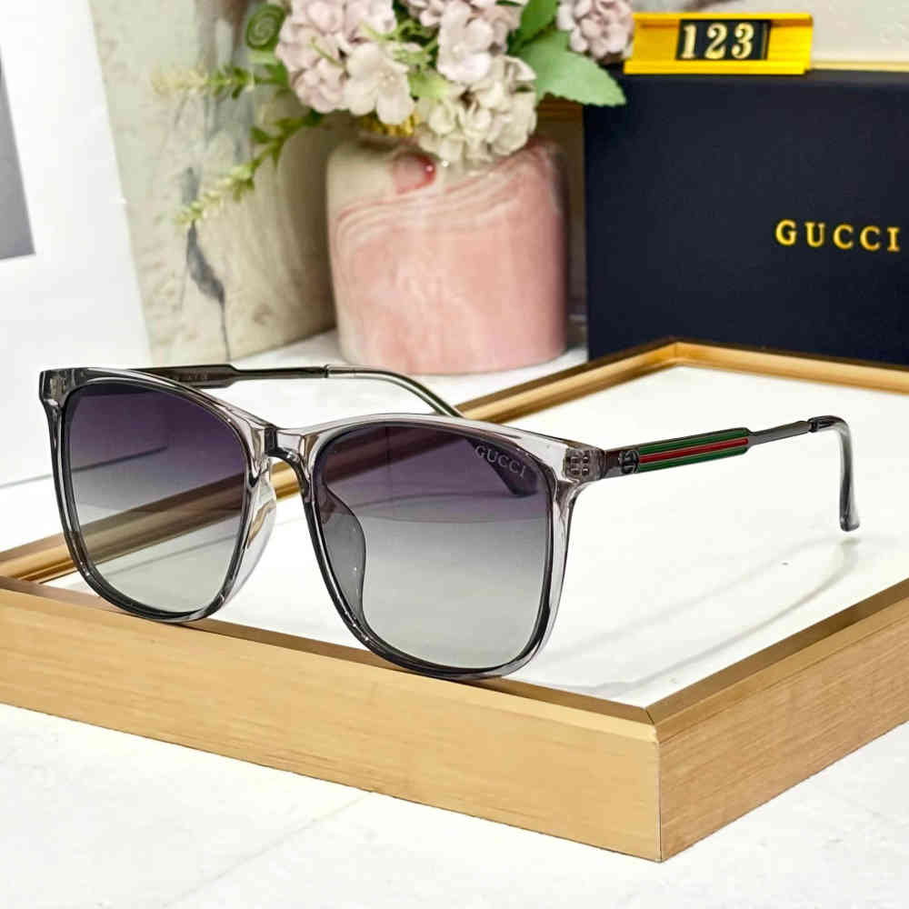 Silver & Purple Gucci Golden & Purple Luxury Sunglasses
