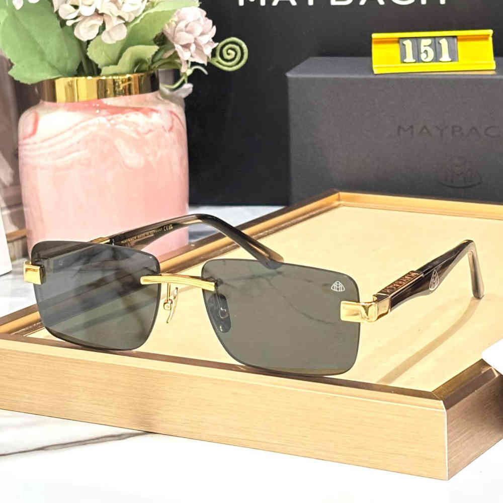 Black Maybach Red Luxury Sunglasses