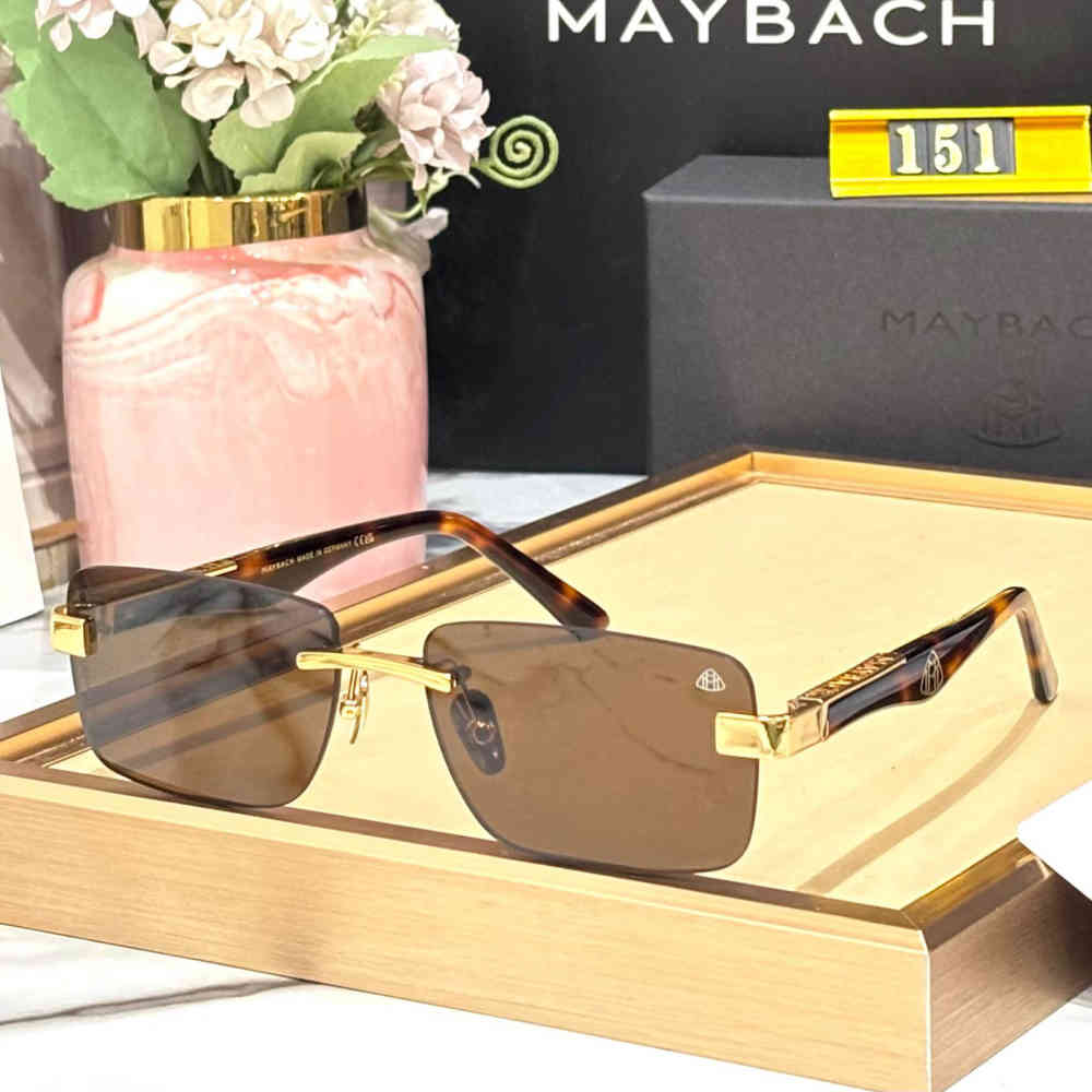 Brown Maybach Red Luxury Sunglasses