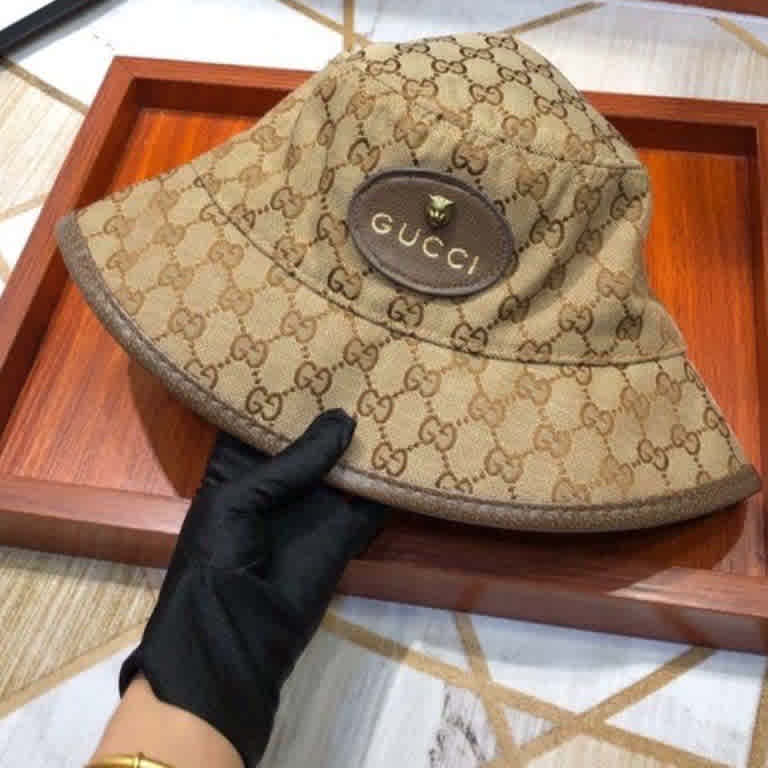 Gucci Brown Premium Bucet Hat-thumb-2