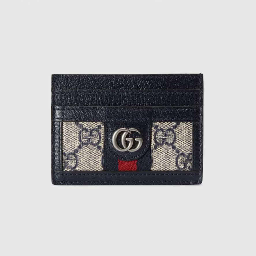 Black Gucci Brown Premium Card Wallet