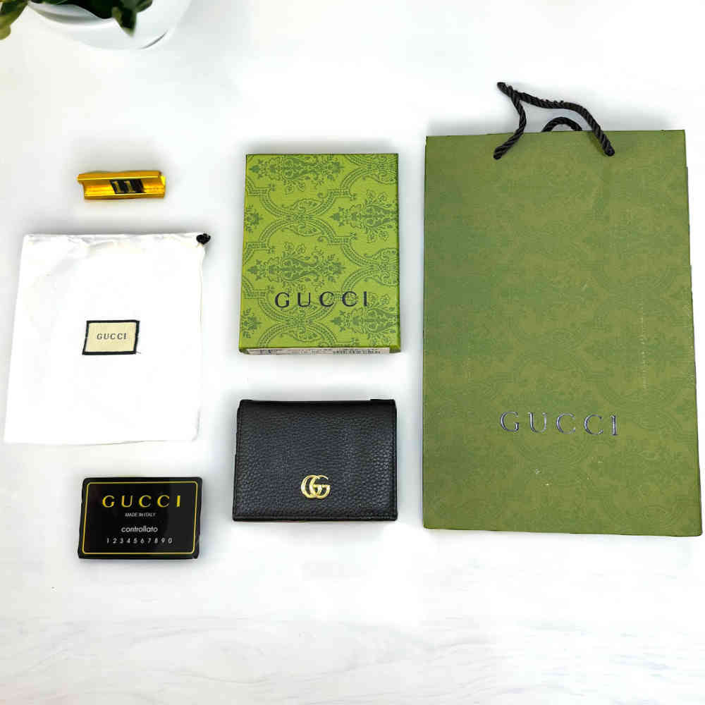 Gucci Black Premium Compact Wallet-5