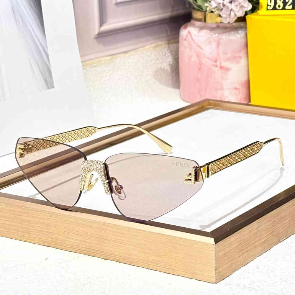 Purple Fendi Black Premium Women's Sunglasses